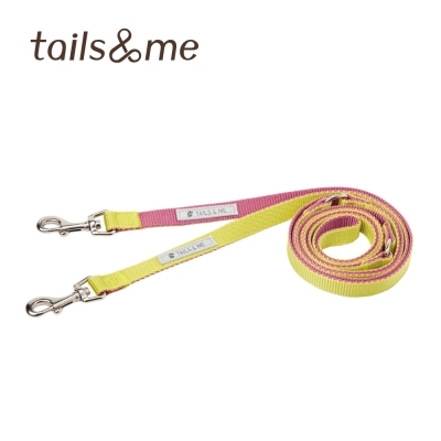 Tails & Me 尼龍多功能拖帶 - 紫紅檸黃 M (標準款)