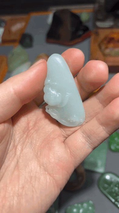 28721 和田玉野牛溝料荷花