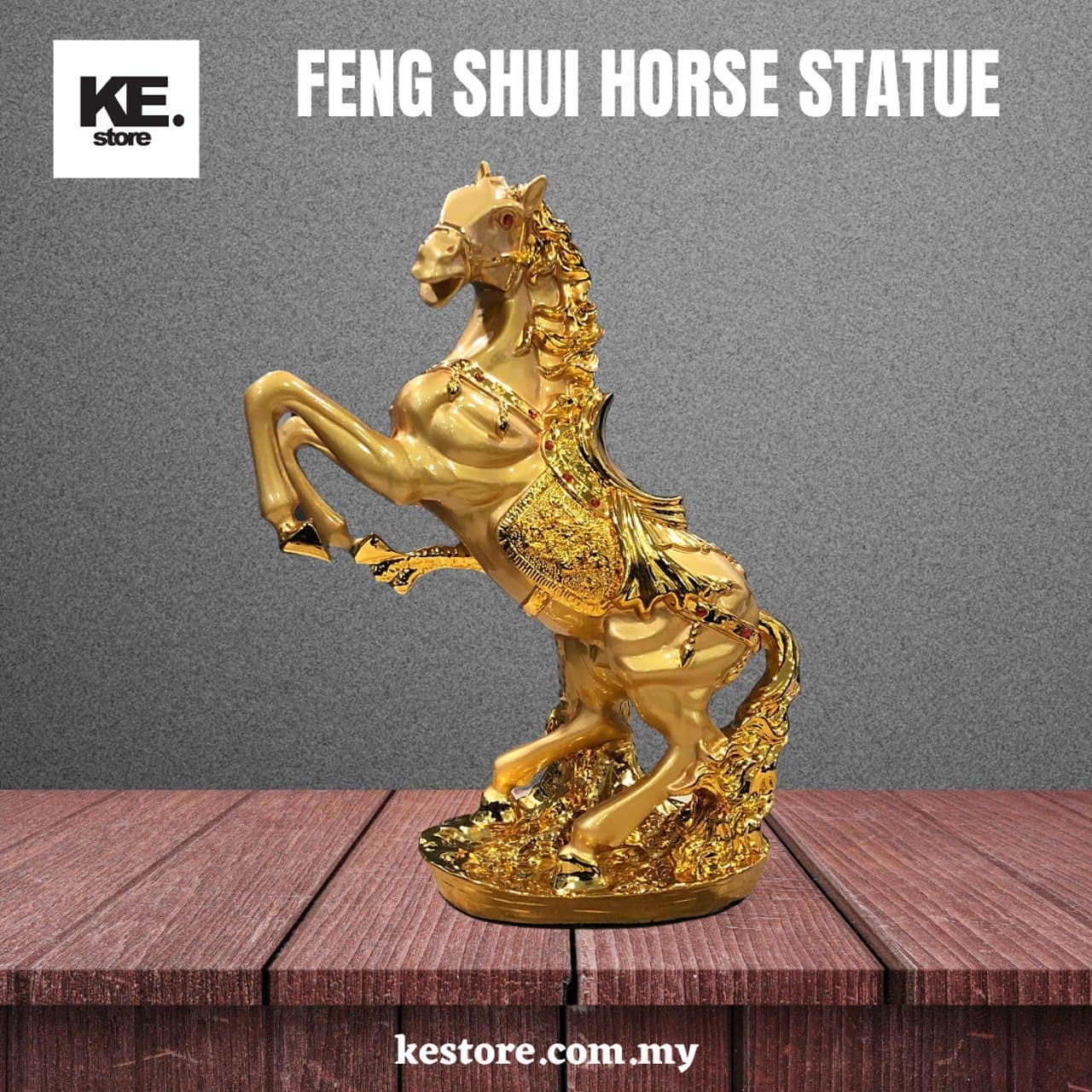 Chinese Feng Shui Horse Statue Sculpture KE Store