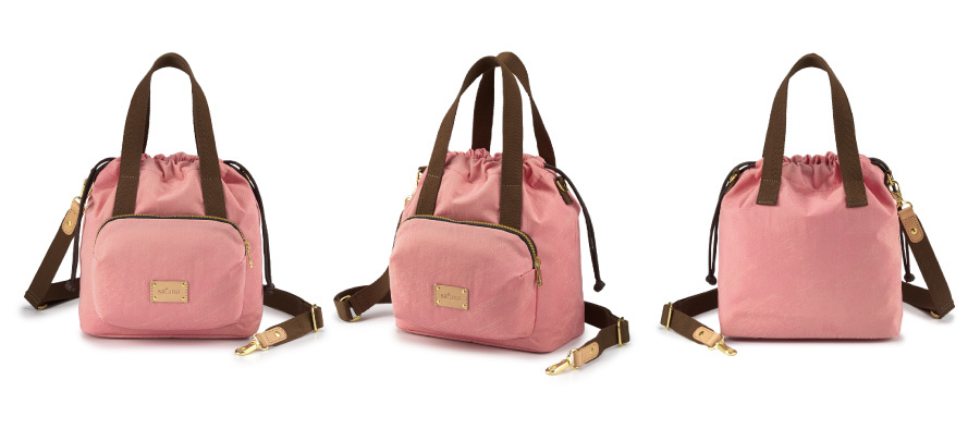 粉色斜肩包  輕量 防潑水 多隔層 肩背包 手提包 包包 小包 包包推薦 女包 包包品牌 休閒包款 Soldier 捕夢網束口包 satana SOS2810-631 防潑水上蠟尼龍 多隔層收納空間 浮光粉 產品介紹 4