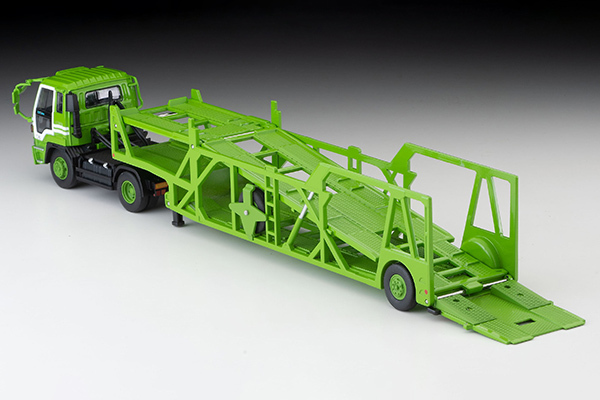 1/64 Tomytec TLV-N225a Isuzu 810EX Car Transporter (Green) (312963)