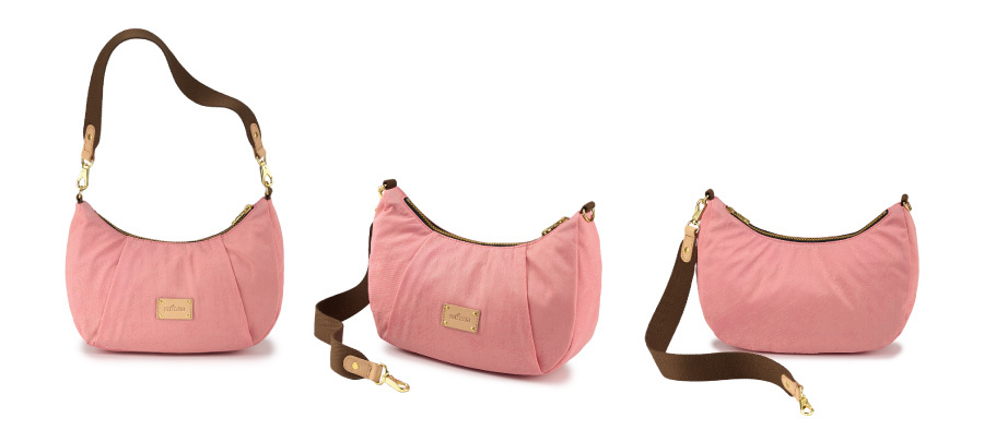 粉色肩背包 法棍包 小包包 肩背包推薦 肩背包 防潑水包 小包 Soldier 星星伴月法棍包 satana SOS2790-631 浮光粉 產品介紹 5