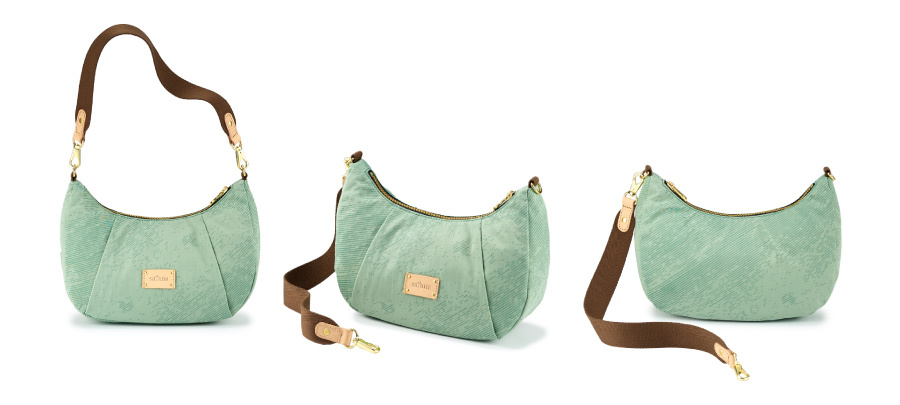 綠色肩背包 法棍包 小包包 肩背包推薦 肩背包 防潑水包 小包 Soldier 星星伴月法棍包 satana SOS2790-323 躍金綠 產品介紹 6