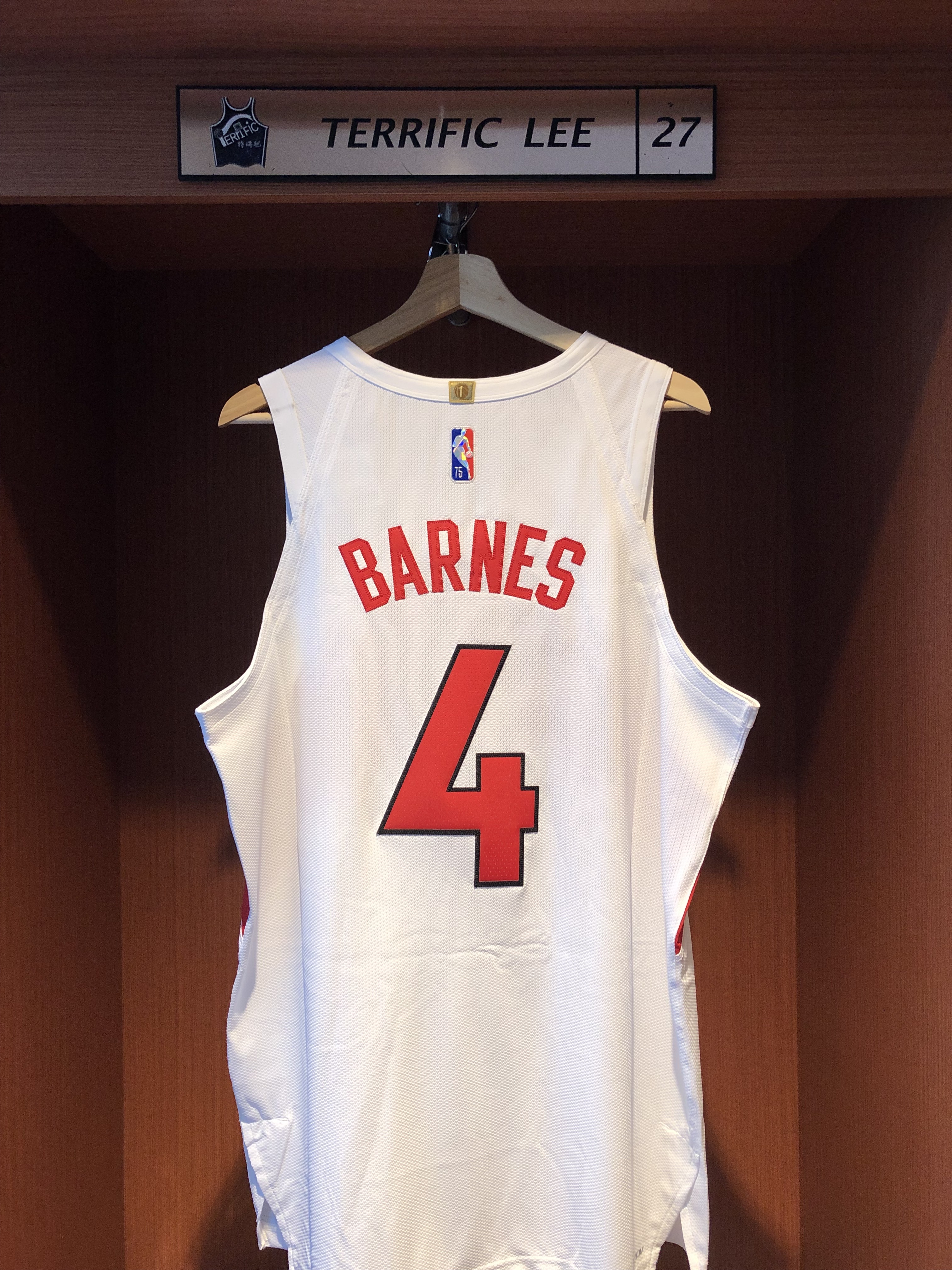 NBA球衣 Scottie Barnes 多倫多暴龍白 75周年 鑽石標 Association Nike Authentic 球員版 電繡 含贊助商標 全新