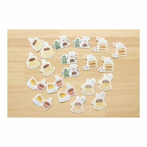 咖啡 和紙貼紙包(20 枚)｜日本古川紙工