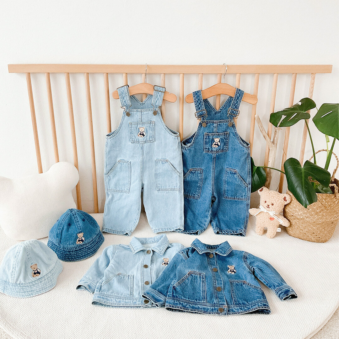 Dot to Dot 牛仔系列 - 牛仔褸 + 牛仔吊帶褲