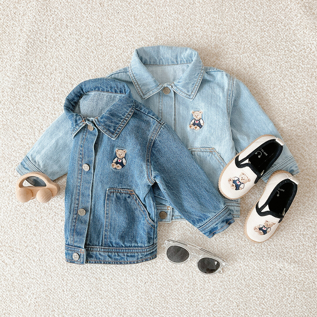 Dot to Dot 牛仔系列 - 牛仔褸 + 牛仔吊帶褲