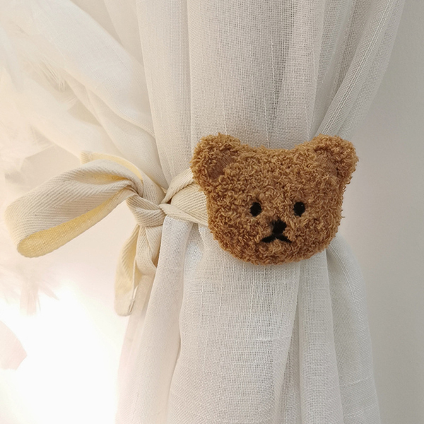 little bear 刺繡小熊 窗簾綁帶