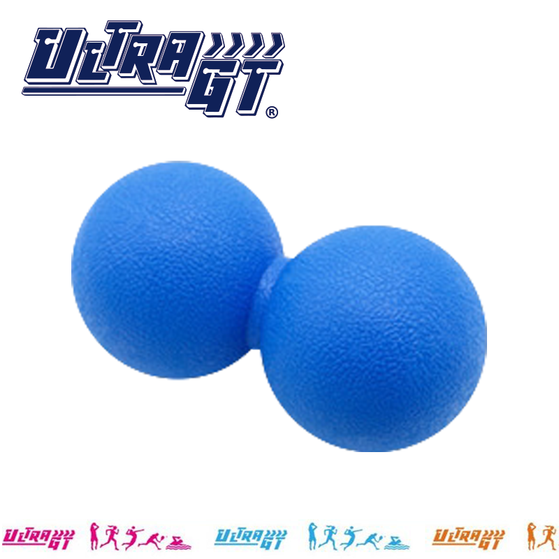 Ultra GT 肌肉放鬆筋膜雙球 按摩雙球  花生按摩球 肌肉按摩 放鬆球(藍色)
