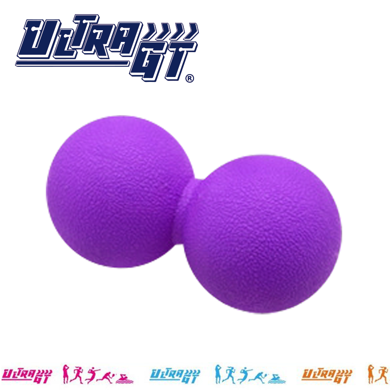 Ultra GT 肌肉放鬆筋膜雙球 按摩雙球  花生按摩球 肌肉按摩 放鬆球(紫色)