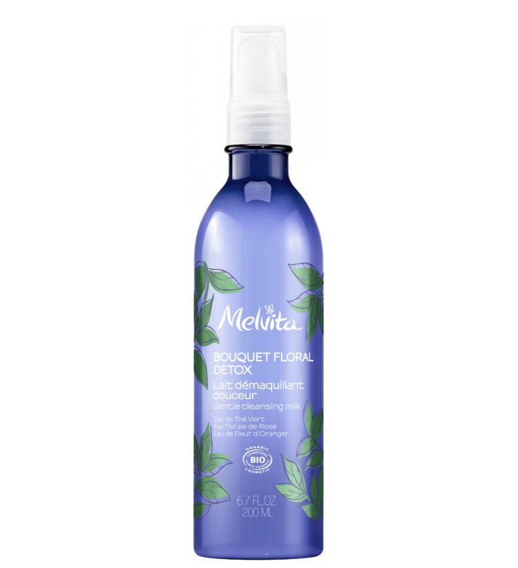 MELVITA  FLORAL BOUQUET DETOX GENTLE CLEANSING MILK 有機花粹排毒卸妝潔面乳 200ml (平行進口)
