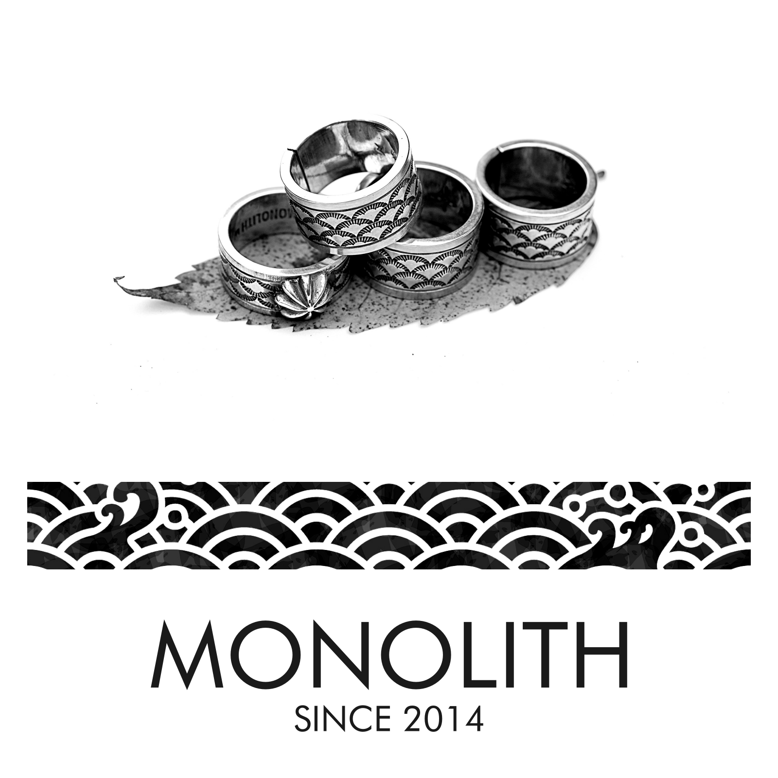 青海波打印【戒指】