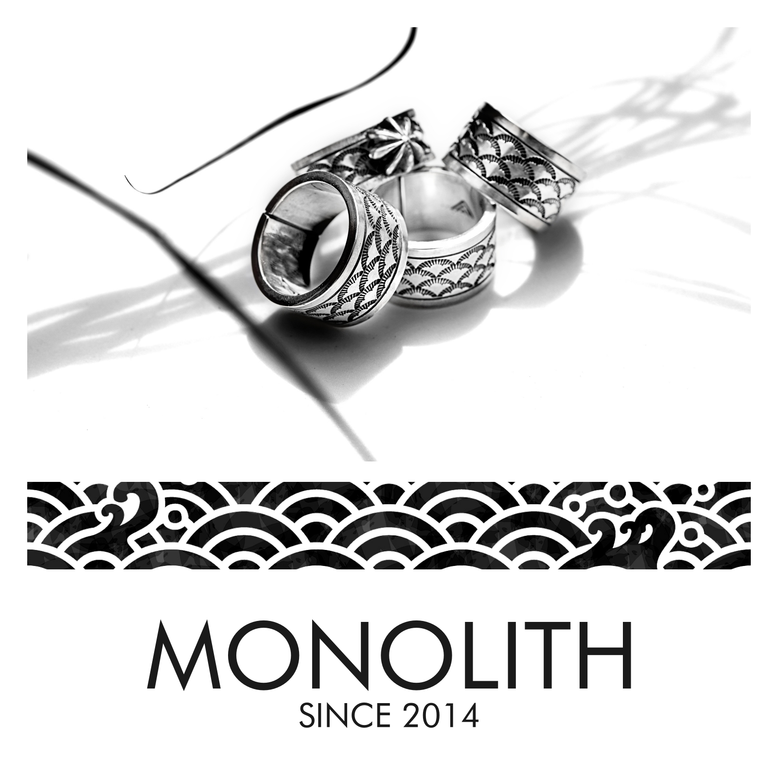 青海波打印【戒指】