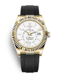 BRAND NEW ROLEX 326238 SKY-DWELLER WHITE DIAL YELLOW GOLD OYSTER 42 MM