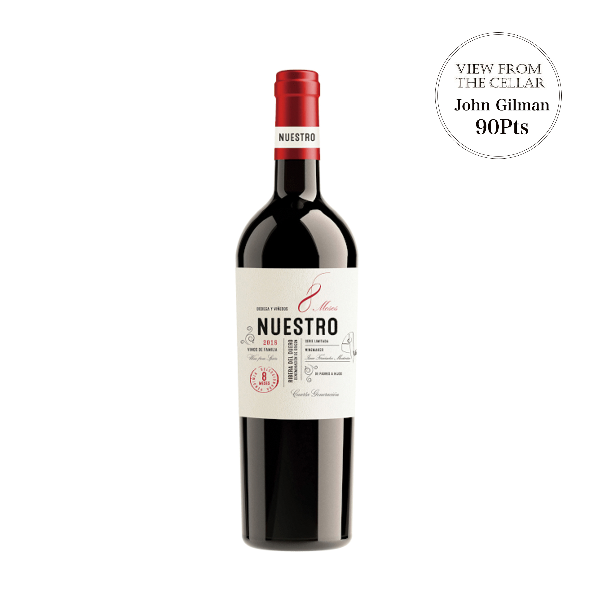 【多買多優惠】Nuestro 8 Meses Ribera del Duero 2018 (VfC 90)