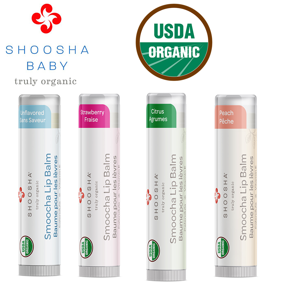 Shoosha  - USDA 有機潤唇膏 (嬰兒及成人適用)  0.15oz