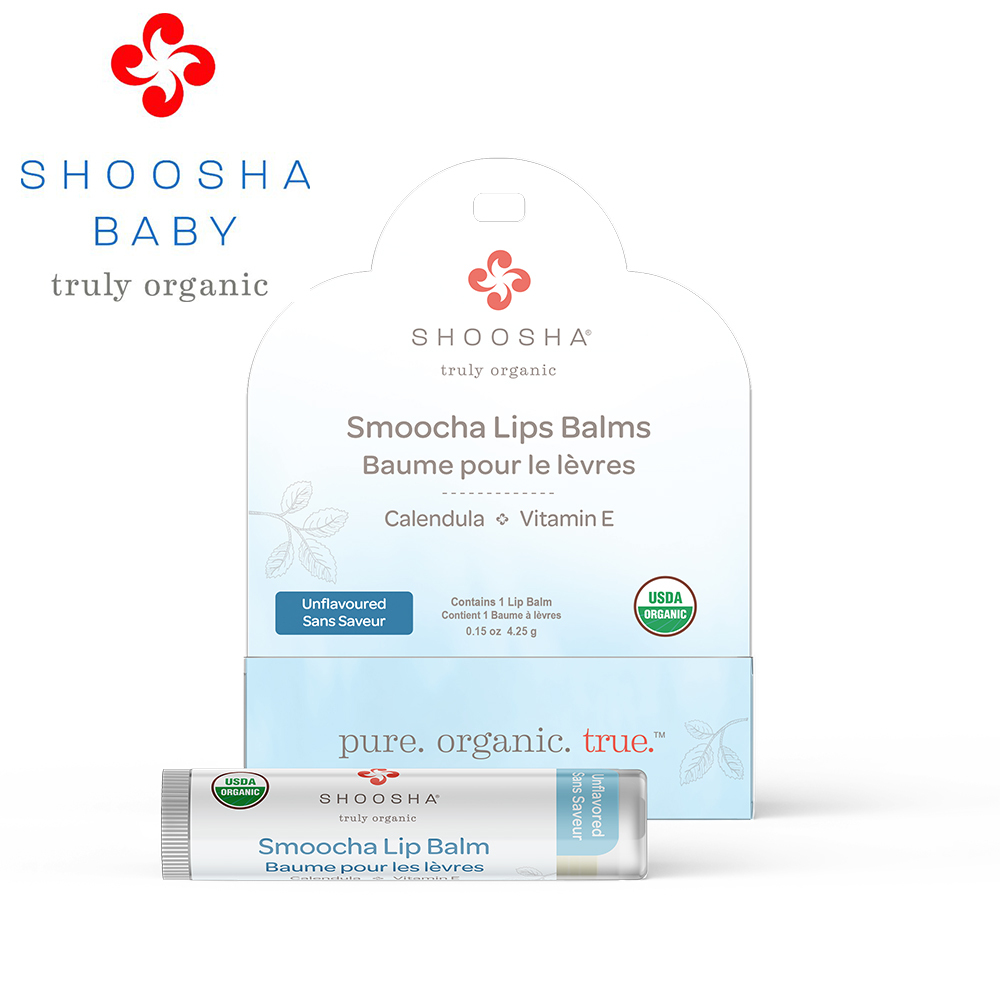 Shoosha  - USDA 有機潤唇膏 (嬰兒及成人適用)  0.15oz