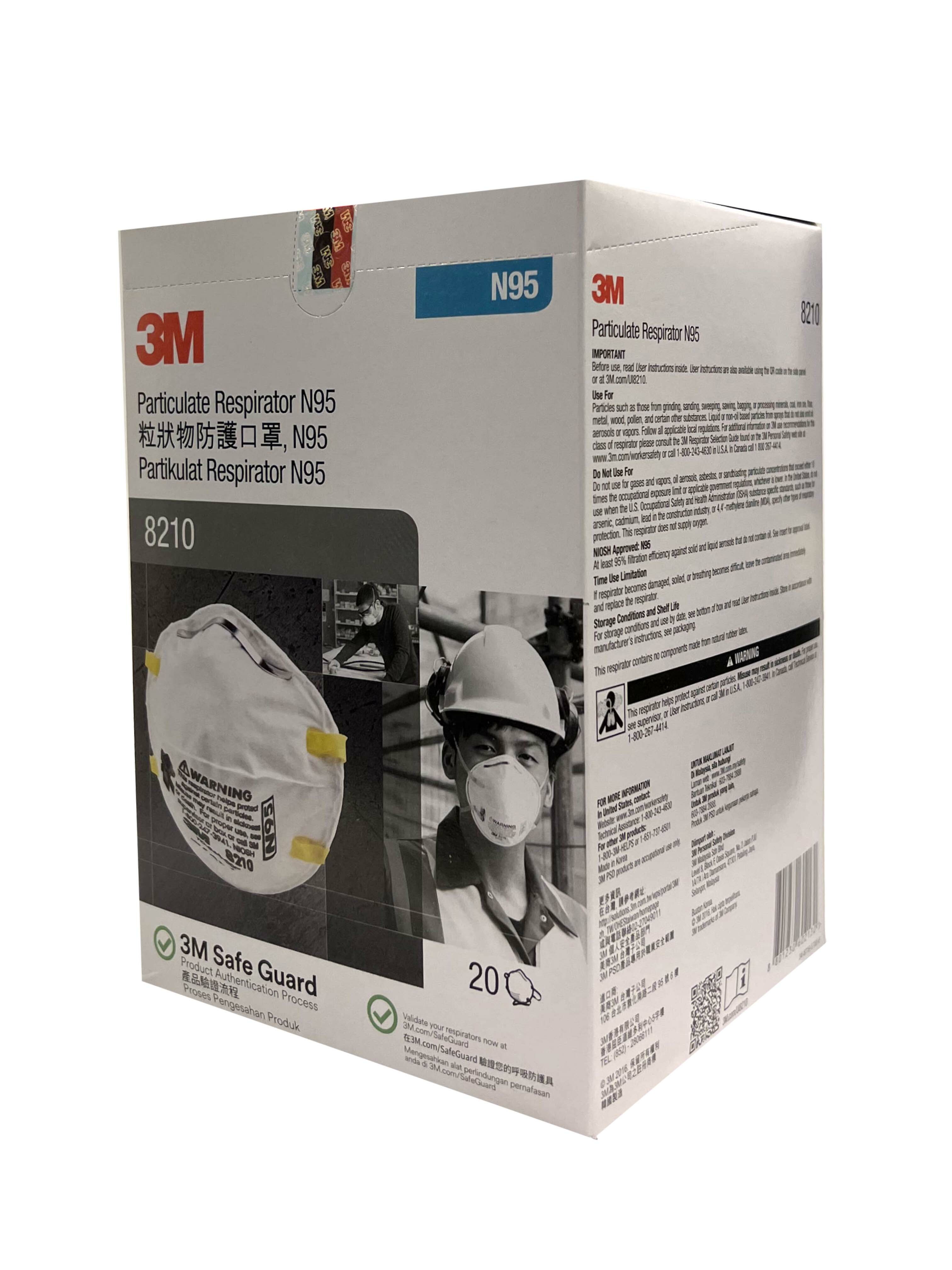 3M™ N95 即棄防塵口罩 8210