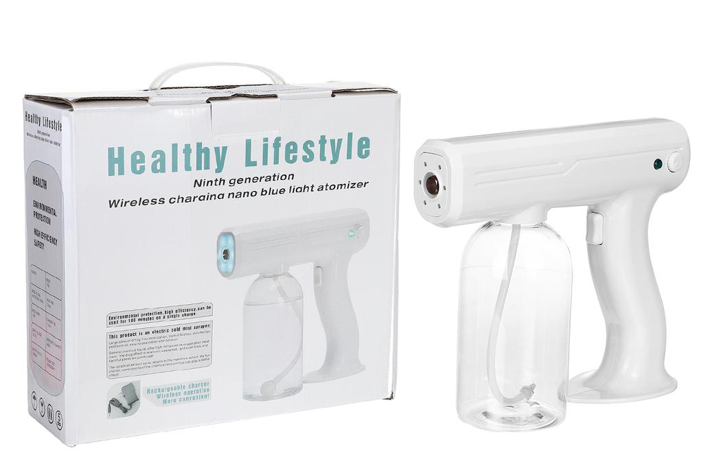 全方位納米藍光無線消毒霧化槍│USB 可充電/插頭│800ML 2600mAh