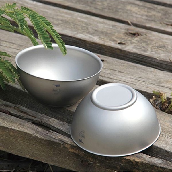 鎧斯 Keith Ti5351 純鈦輕量環保雙層碗(2入) 隔熱碗 不燙手 野炊 露營 碗 環保