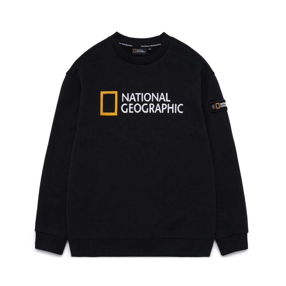 ★【NATIONAL GEOGRAPHIC】★POLYCARTER BIG LOGO SWEATSHIR.T★ Kids Oversize Big LOGO Sweatshirt