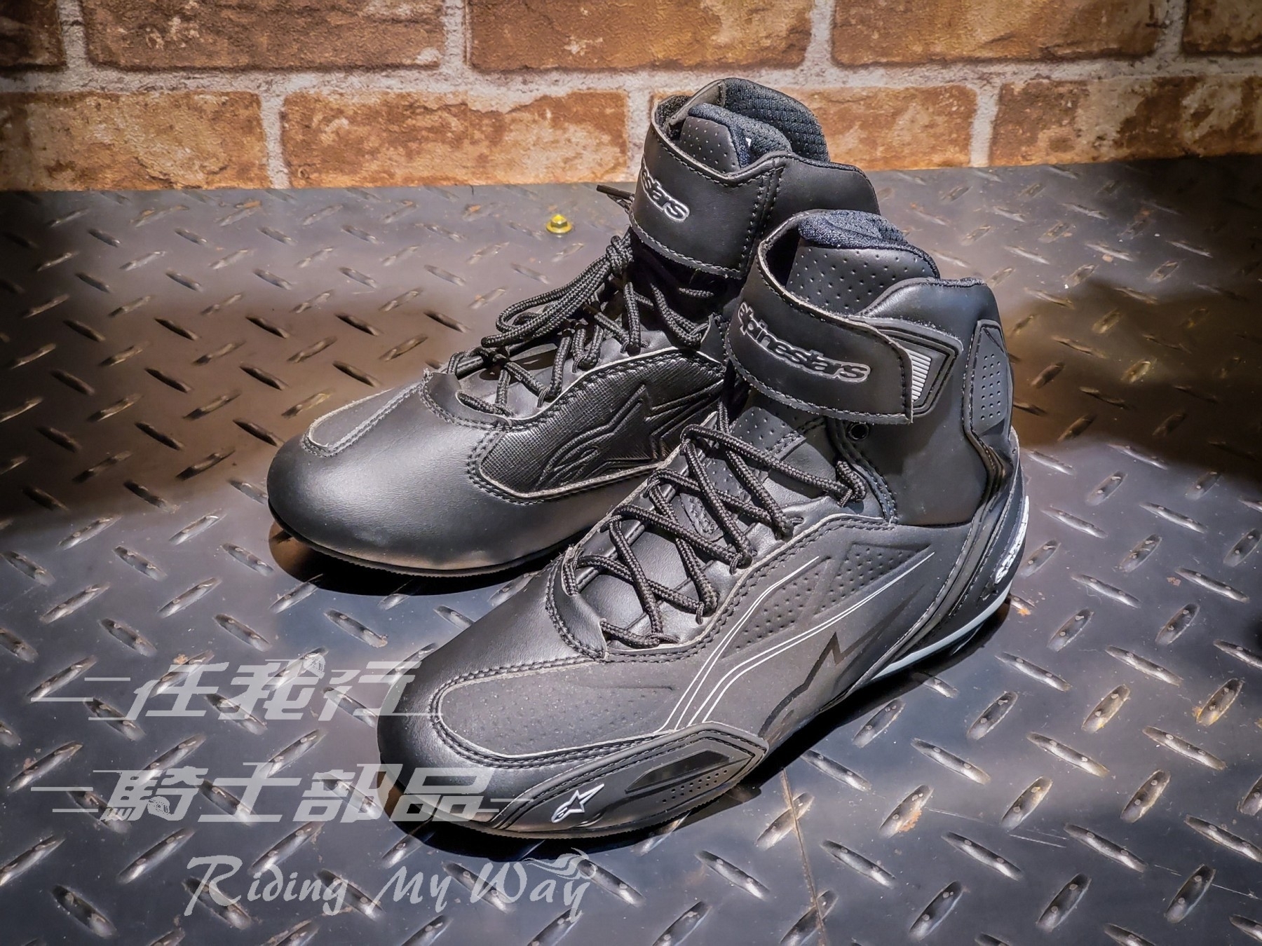 ALPINESTARS STELLA FASTER 3 SHOES BLACK/SILVER 女版 黑銀 車靴