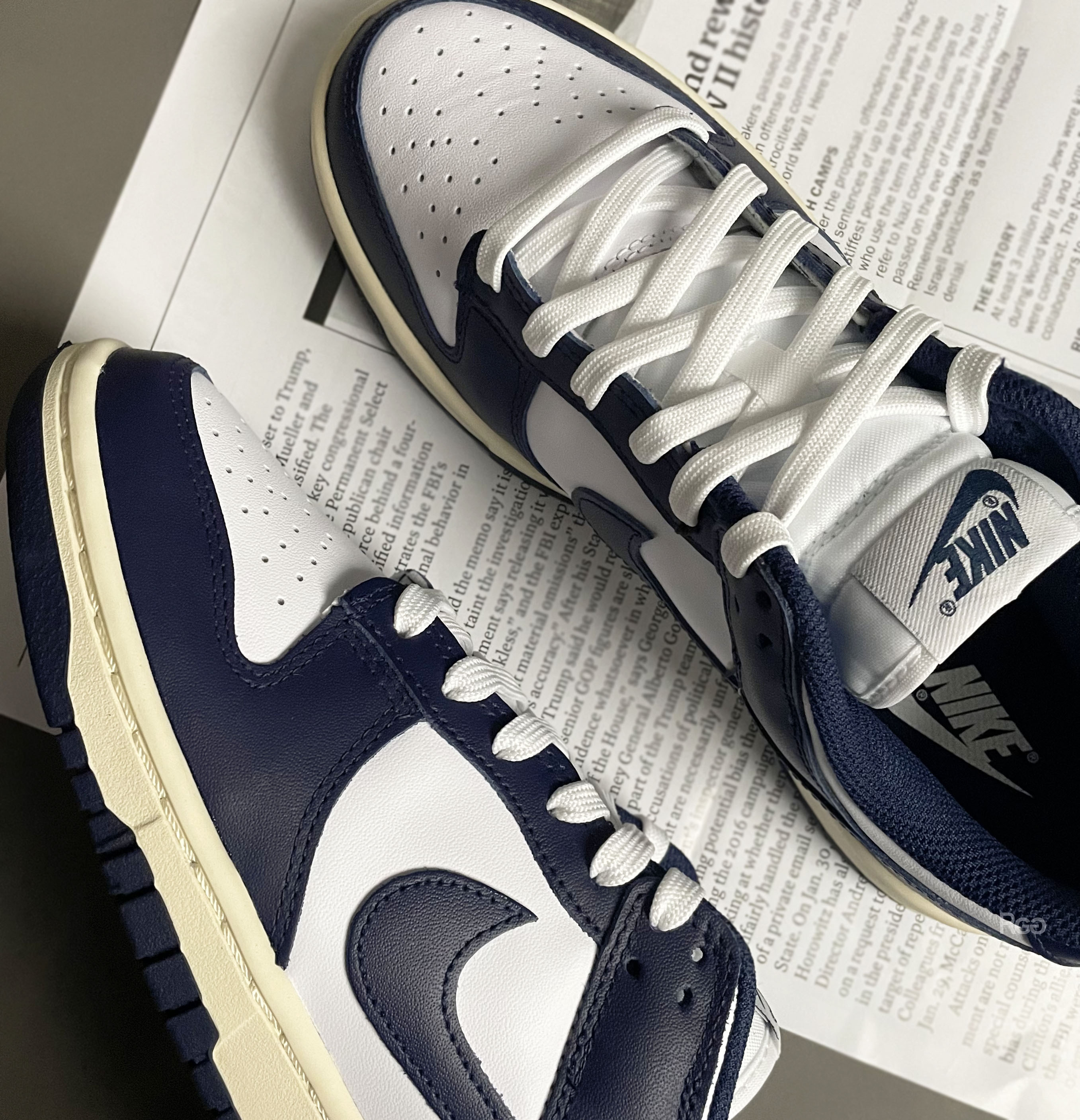 Nike Dunk Low 海軍藍 奶油底 復古 經典款 (DD1503-115)