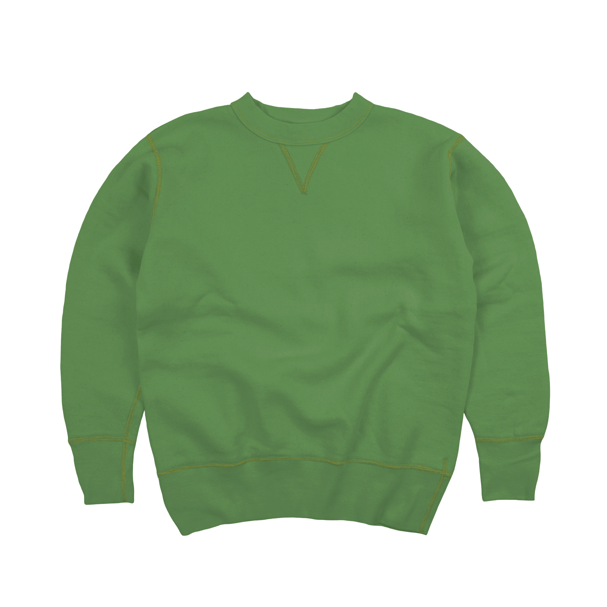 Two Moon - V Gusset Set In Sleeve Sweatshirt (Green)