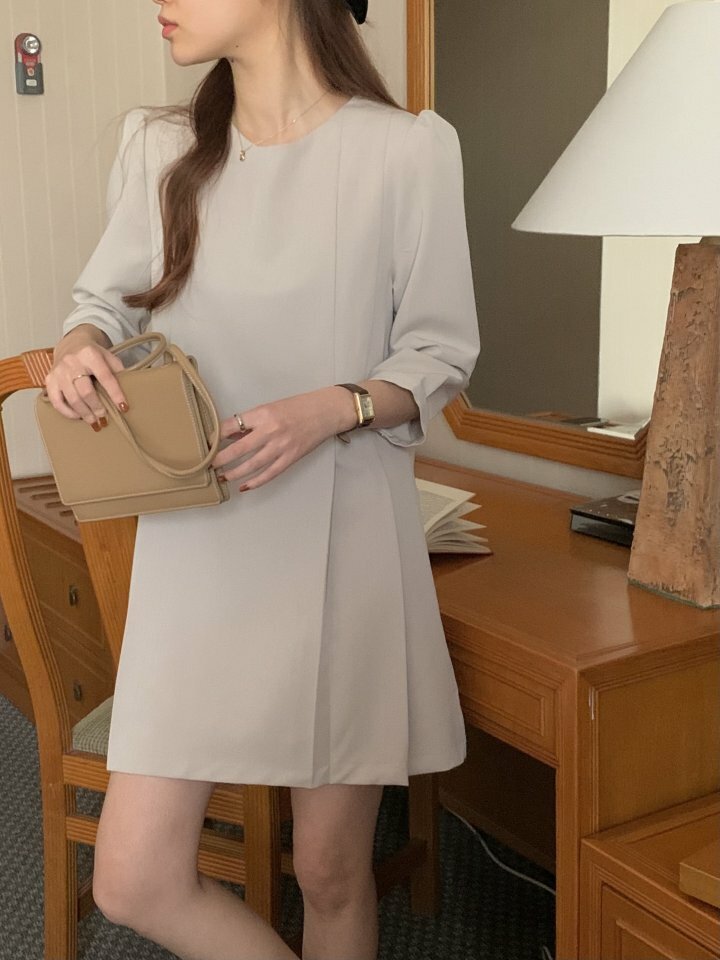 5W19 知性設計感小洋裝 三色