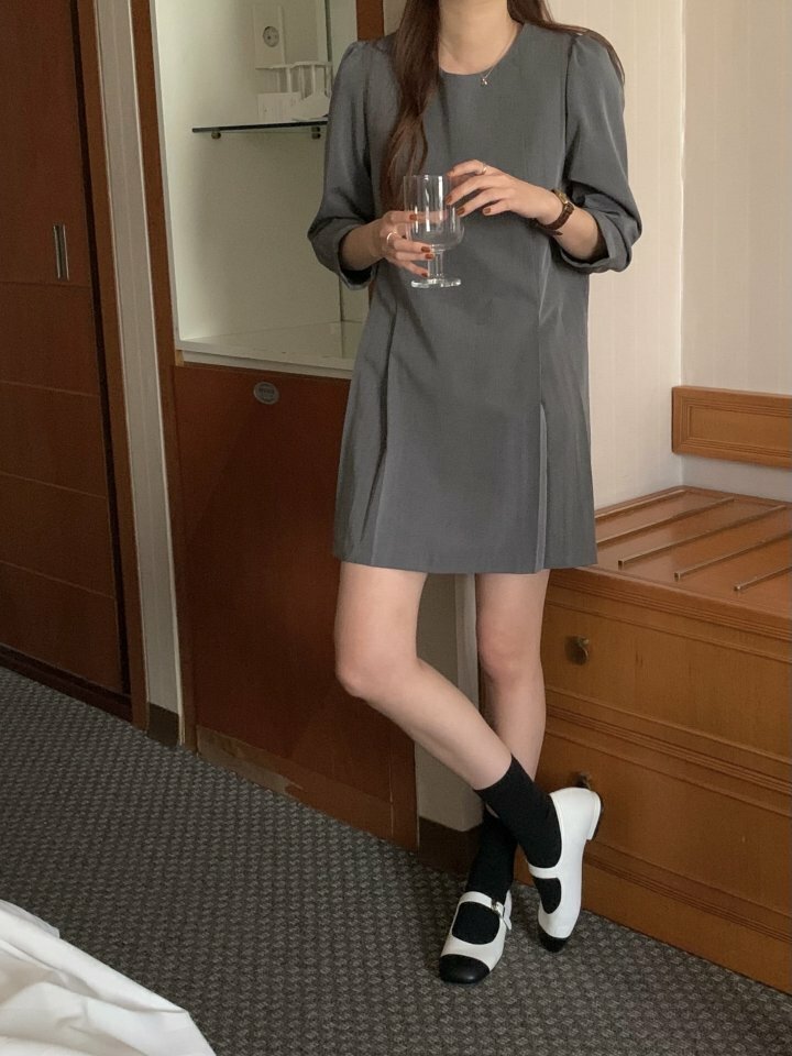 5W19 知性設計感小洋裝 三色