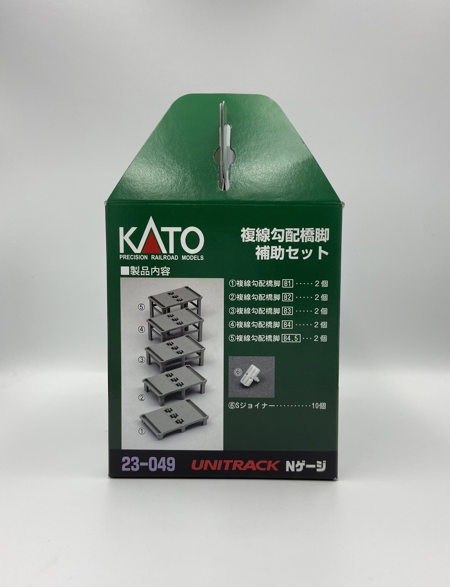 Kato 23-049 N規 複線勾配橋腳 補助