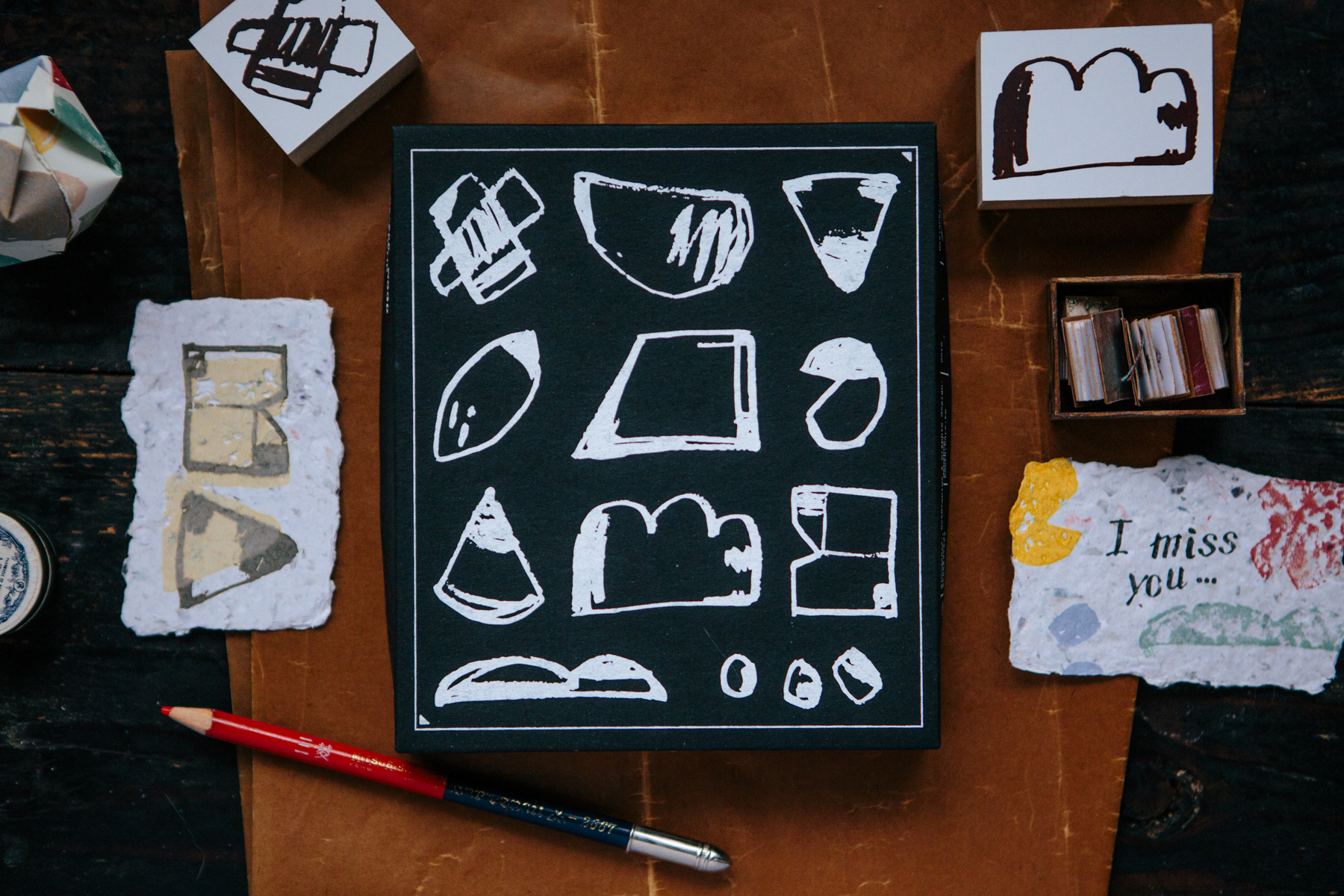 OURS - Rough Shapes DIY Rubber Stamp