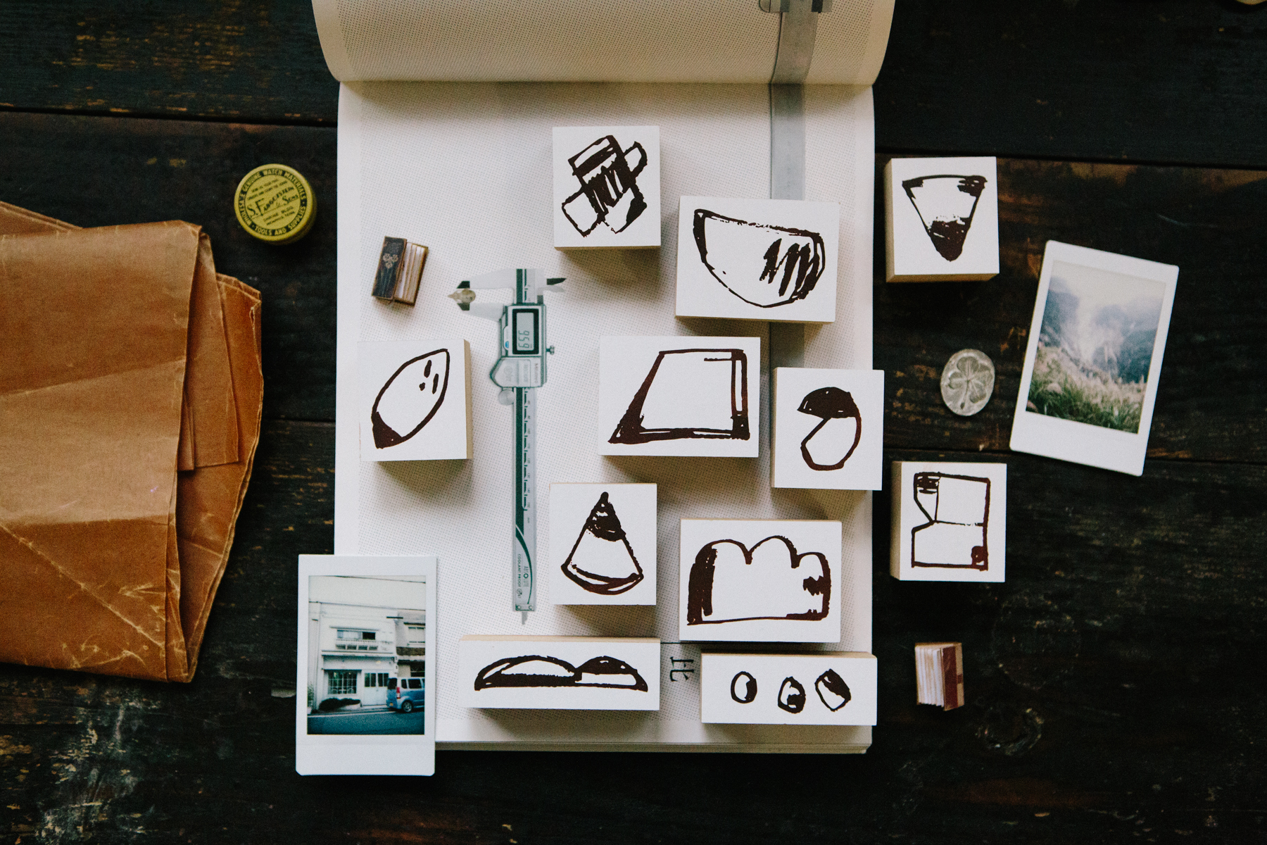 OURS - Rough Shapes DIY Rubber Stamp