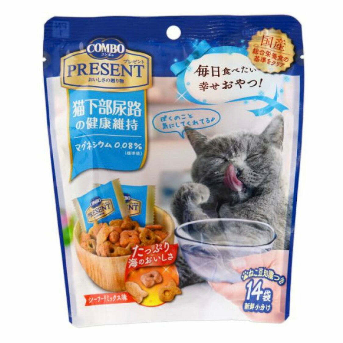 Combo Present貓咪脆粒粒餅(3g x 14袋入) - 下部尿道健康配方