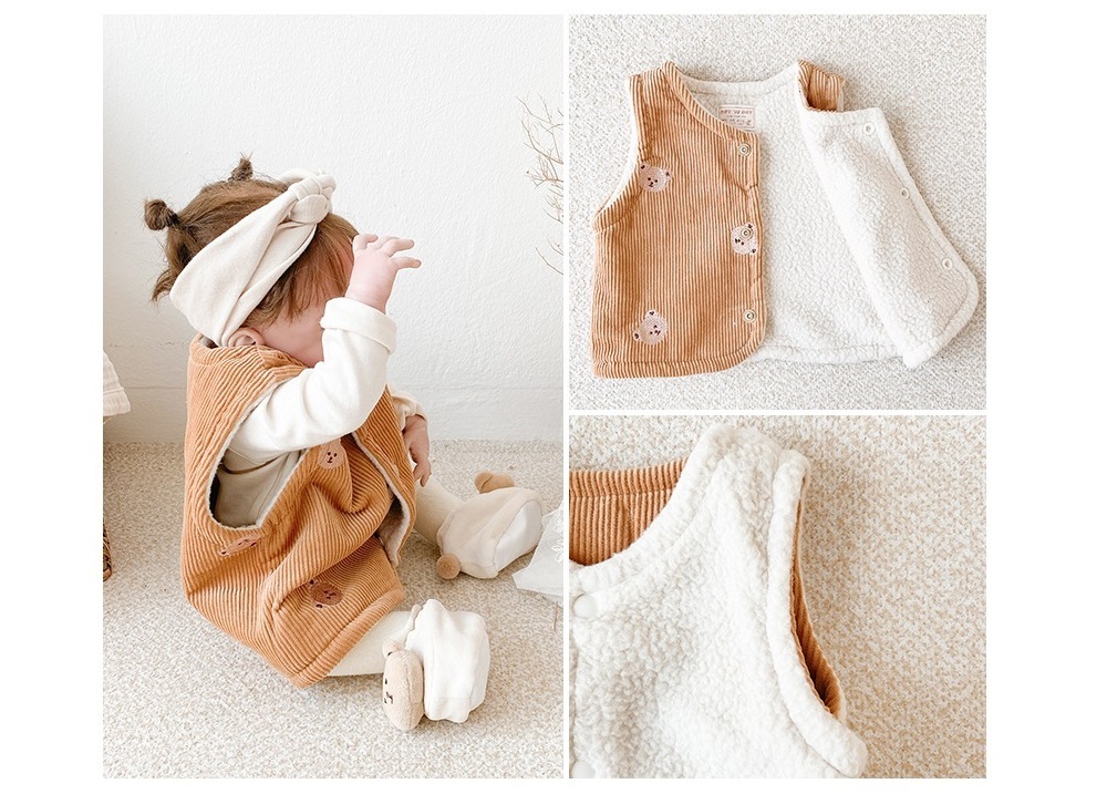 Dot to Dot 雙面燈心絨背心