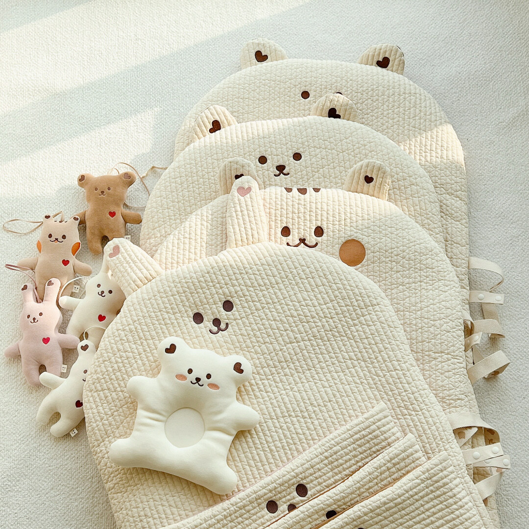 Dot to Dot - 雙面公仔形午睡墊 及 公仔形睡枕(連芯)