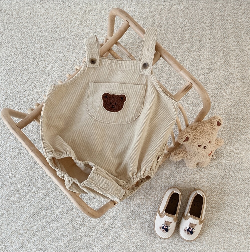 Dot to Dot 燈心絨吊帶褲