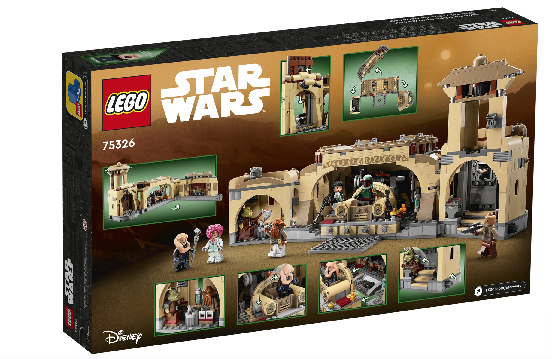 [飛米樂高積木磚賣店] LEGO 75326 Star Wars-波巴·費特的王座室