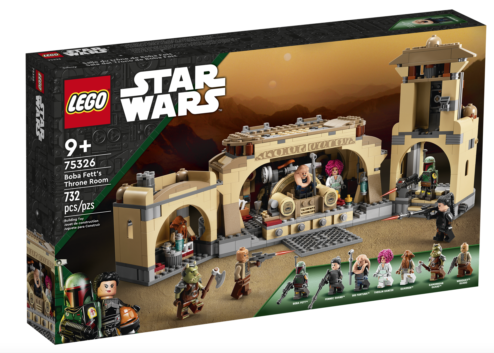 [飛米樂高積木磚賣店] LEGO 75326 Star Wars-波巴·費特的王座室