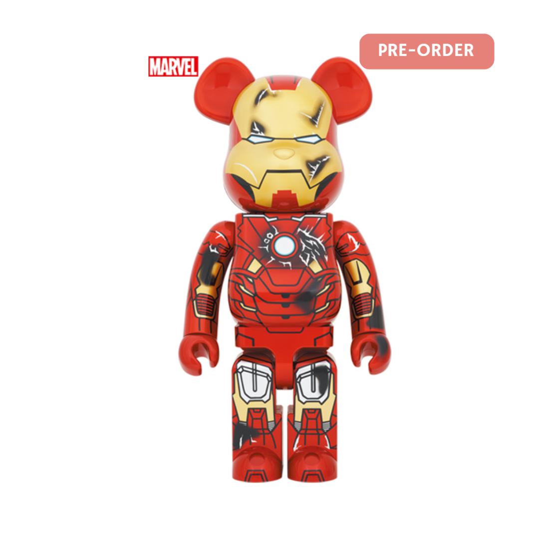 BEARBRICK IRON MAN MARK VII DAMAGE Ver. 400％ 戰損版