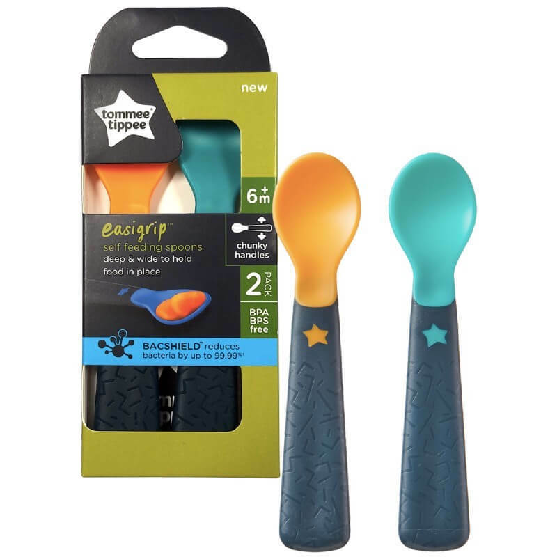 Tommee Tippee - Easigrip Self Feeding Spoons (Pack of 2)