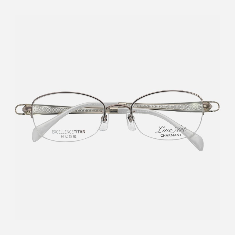 CHARMANT LineArt XL1662 日本半框雕花眼鏡Vivace系列｜CHARMANT 品牌專區