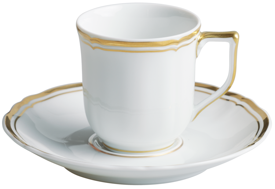 Raynaud Oskar double espresso cup and saucer