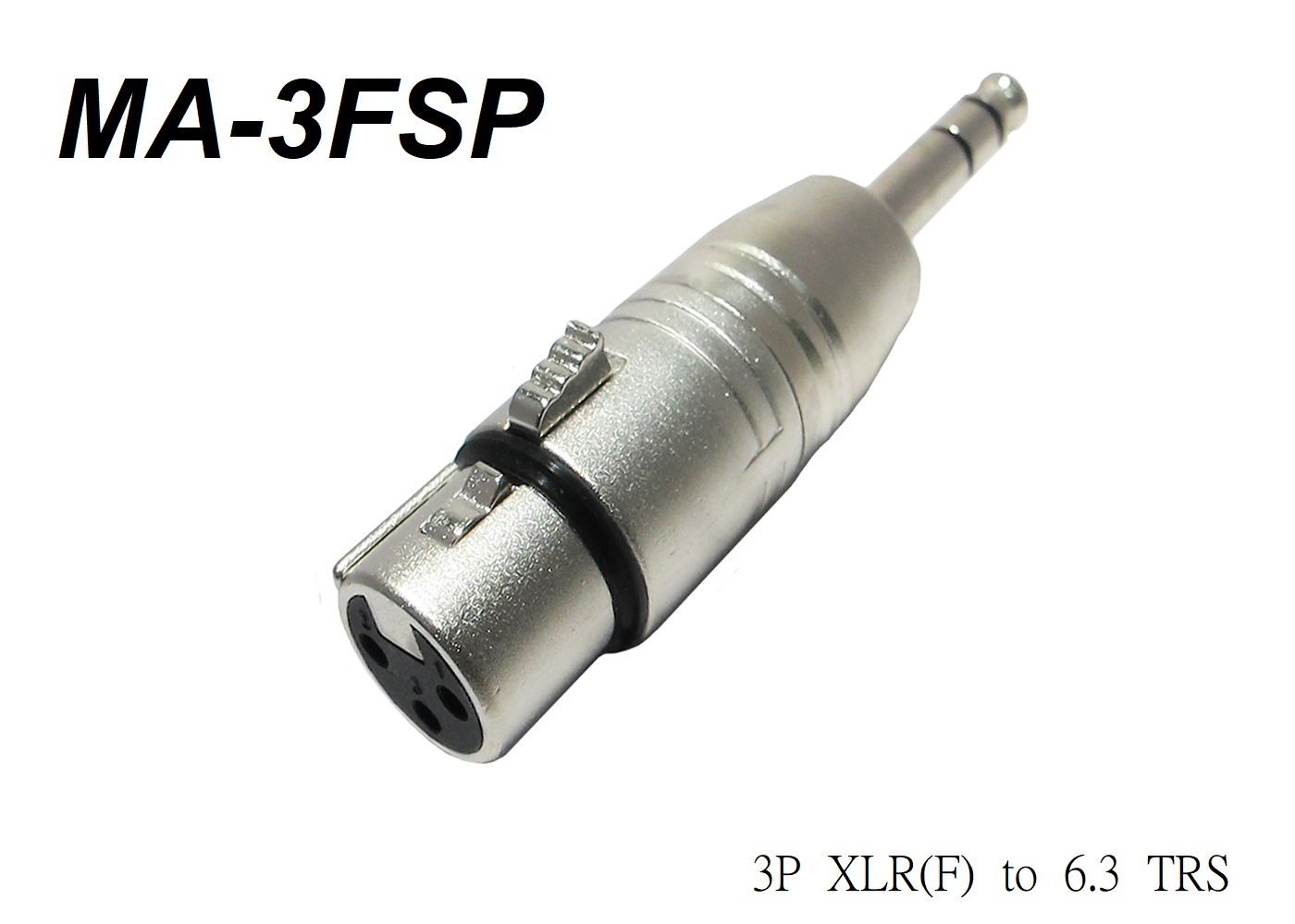 【多款規格】 Stander 轉接頭 XLR轉6.3 雙聲道 XLR to TRS 卡農公 轉 6.3公 卡農母 轉 6.3公 Cannon to 6.3｜ MA-3FSP (XLR母 轉 6.3mm公) / MA-3MSP (XLR公 轉 6.3mm公)