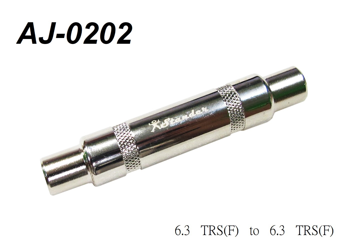 Stander 轉接頭 AJ-0202 雙聲道 TRS to TRS 6.3母轉6.3母 6.3轉6.3 6.3對接頭 6.3mm轉6.3mm