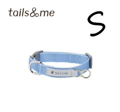 Tails & Me 尼龍頸圈 - 天藍 S  ( 寬1.5cm / 頸圍22-30cm )