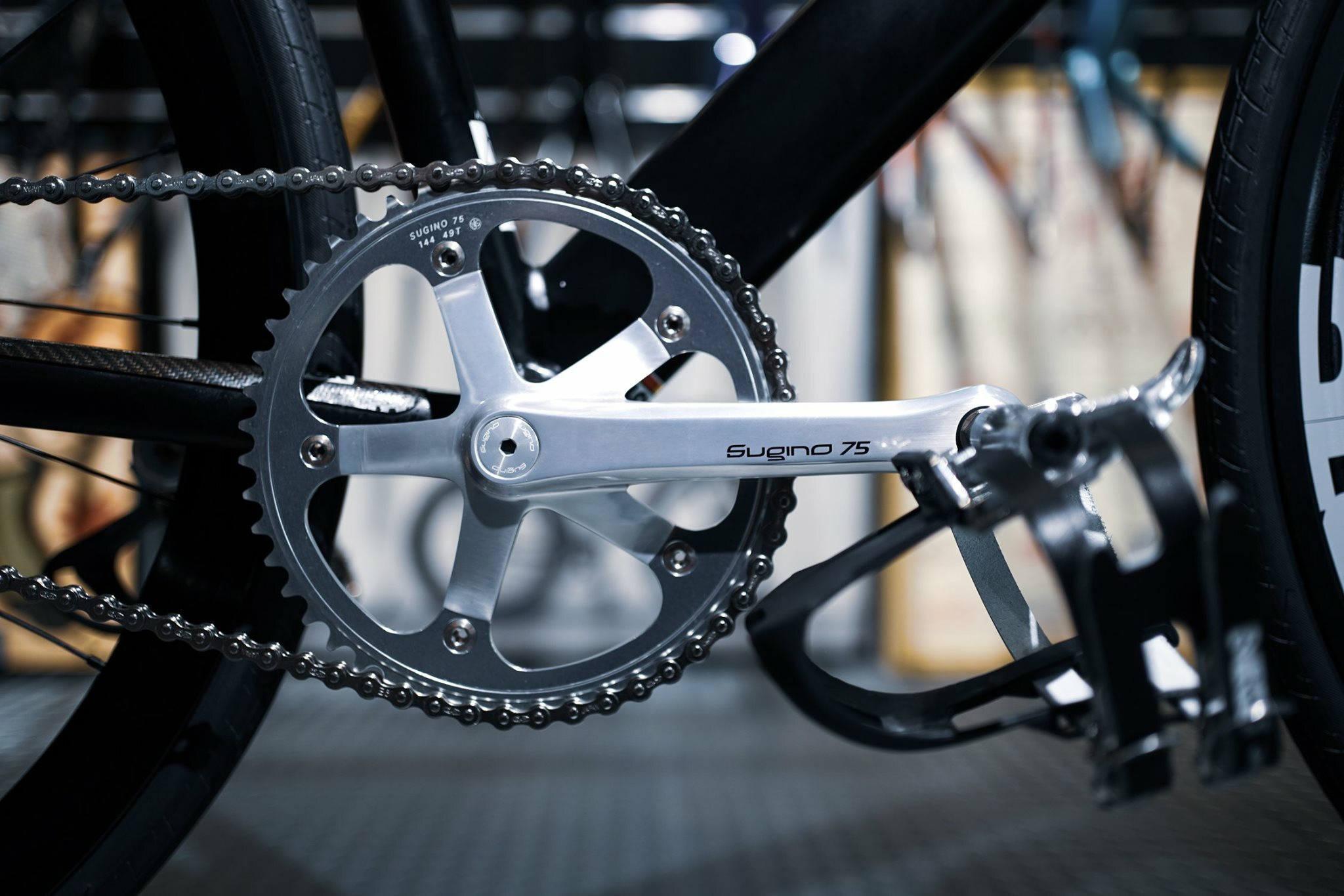 Sugino SG75 曲柄組 - 銀