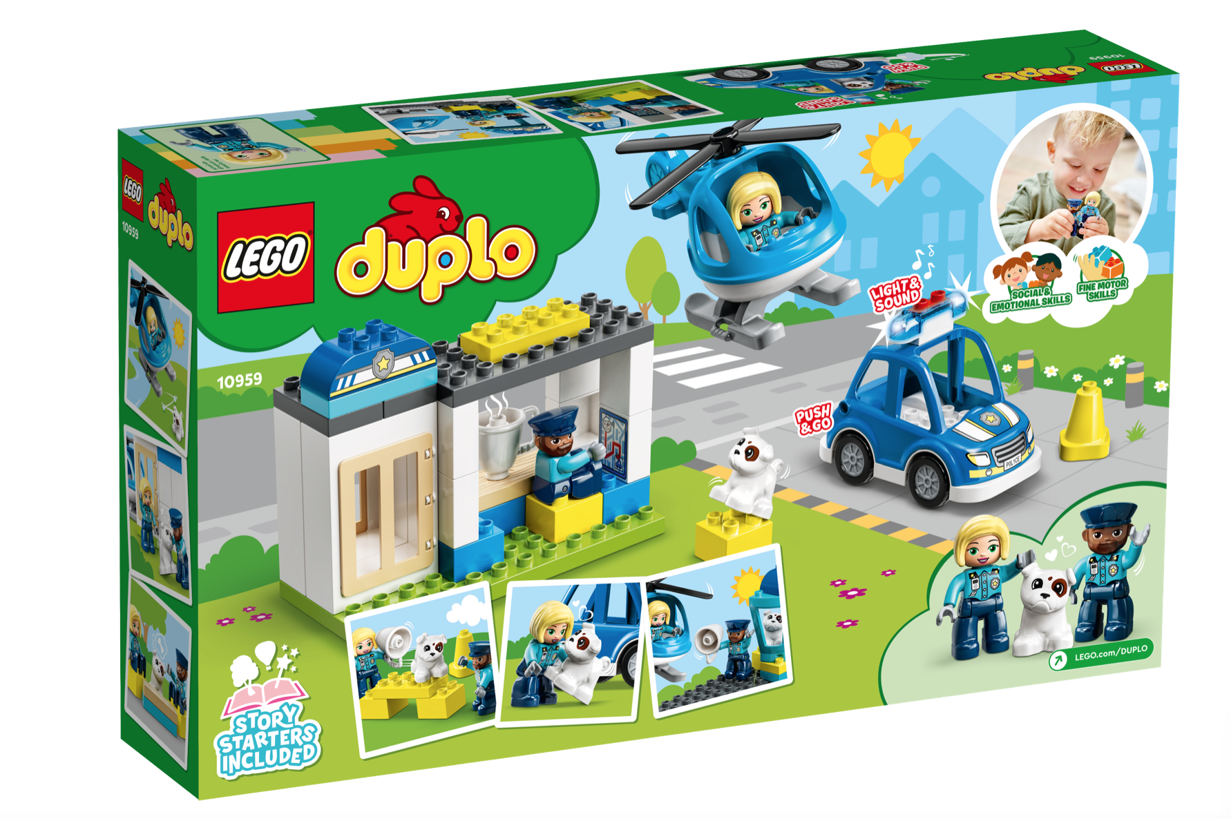 [飛米樂高積木磚賣店] LEGO 10959 Duplo-警察局與直升機