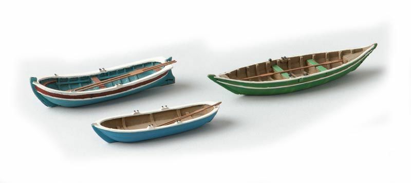 Artitec 387.08 HO規 Rowboats 划艇 3入