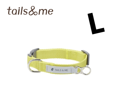 Tails & Me 尼龍頸圈 - 檸黃 L  ( 寬2.5cm / 頸圍36-50cm )